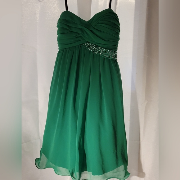 * CITY STUDIO green strapless bling waist Last Discount - Picture 1 of 7